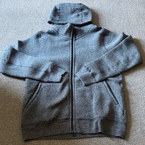 Wings + Horns Charcoal Cabin Fleece Full Zip Hoodie